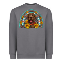 Storm chocolate labrador rainbow Heavyweight Sweatshirt - Artiststas