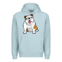 Blue Mist ENGLISH BULLDOGS Awesome Funny Bulldog Pups Dogs Premium Hoodie - maiPhamDesign