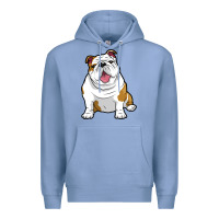Colony Blue ENGLISH BULLDOGS Awesome Funny Bulldog Pups Dogs Premium Hoodie - maiPhamDesign