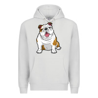 Dove Grey ENGLISH BULLDOGS Awesome Funny Bulldog Pups Dogs Premium Hoodie - maiPhamDesign