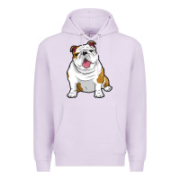Lilac ENGLISH BULLDOGS Awesome Funny Bulldog Pups Dogs Premium Hoodie - maiPhamDesign