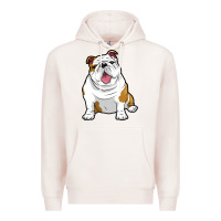 Pale Pink ENGLISH BULLDOGS Awesome Funny Bulldog Pups Dogs Premium Hoodie - maiPhamDesign