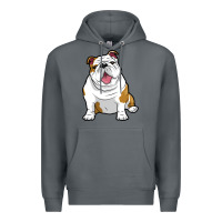 Rock ENGLISH BULLDOGS Awesome Funny Bulldog Pups Dogs Premium Hoodie - maiPhamDesign