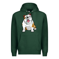 Sports Green ENGLISH BULLDOGS Awesome Funny Bulldog Pups Dogs Premium Hoodie - maiPhamDesign