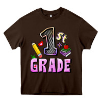 Chocolate Brown First Grade Heavy Core Tee - RanaPortraitStore