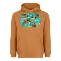 Meerkat leopard turquoise glitter background Heavyweight Hoodie - AdoDesignShop