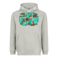 Moon Dust leopard turquoise glitter background Heavyweight Hoodie - AdoDesignShop