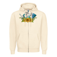 Sandshell nail tools with sunflower Zipper Hoodie - BarkalooDesign