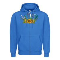 True Royal nail tools with sunflower Zipper Hoodie - BarkalooDesign