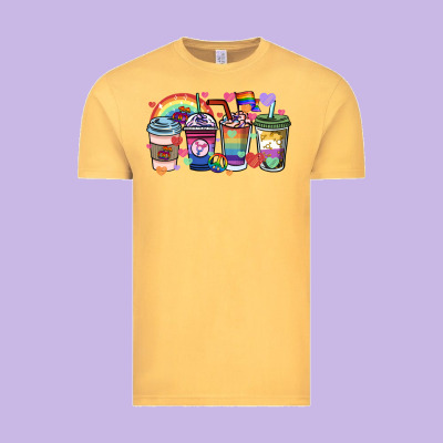 Lgbtq Coffee Cups Vintage Tee Designed By Howdyjamesfarm