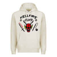 Oatmeal Heather hellfire club   strangerthings Premium Hoodie - maiPhamDesign