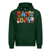Forest Green game day baseball Urban Hoodie - JahusDesignShop