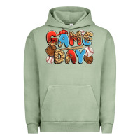 Pigment Oil Green game day baseball Urban Hoodie - JahusDesignShop