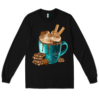 Black Chocolate And Coffee Long Sleeve Tee - FaDigitalArtStudio