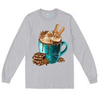 Moon Dust Chocolate And Coffee Long Sleeve Tee - FaDigitalArtStudio