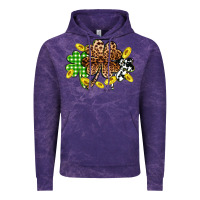 Cloud Purple St. Patrick's Day shamrocks Vintage Hoodie - OliviaCreatesArt