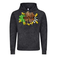 Vintage Black St. Patrick's Day shamrocks Vintage Hoodie - OliviaCreatesArt