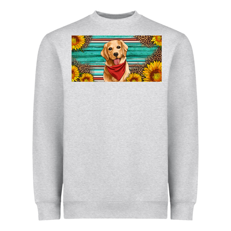 Golden Retriever License Plate Heavyweight Sweatshirt by Artiststas | Teevron