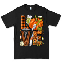Black Fall Nurse love Premium Tee - NancyCooperArtShop