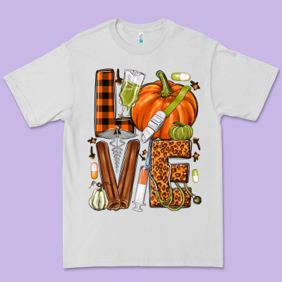 Fall Nurse Love Premium Tee Designed By Nancycooperartshop