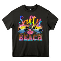 Asphalt Salty beach Heavy Core Tee - NancyCooperArtShop