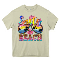 Mossy Salty beach Heavy Core Tee - NancyCooperArtShop