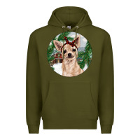 Army Green Chihuahua And Farm Premium Hoodie - RanaPortraitStore