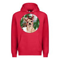 Cardinal Chihuahua And Farm Premium Hoodie - RanaPortraitStore