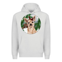 Dove Grey Chihuahua And Farm Premium Hoodie - RanaPortraitStore