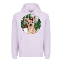 Lilac Chihuahua And Farm Premium Hoodie - RanaPortraitStore