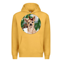 Mustard Chihuahua And Farm Premium Hoodie - RanaPortraitStore