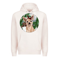 Pale Pink Chihuahua And Farm Premium Hoodie - RanaPortraitStore