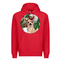 Red Chihuahua And Farm Premium Hoodie - RanaPortraitStore