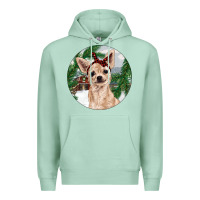 Seafoam Chihuahua And Farm Premium Hoodie - RanaPortraitStore