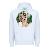 White Chihuahua And Farm Premium Hoodie - RanaPortraitStore