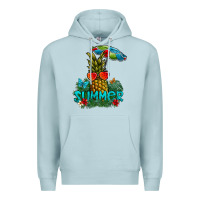 Blue Mist Summer Premium Hoodie - CowhideDigitalArt