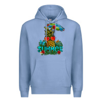Colony Blue Summer Premium Hoodie - CowhideDigitalArt