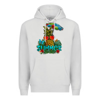 Dove Grey Summer Premium Hoodie - CowhideDigitalArt