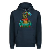 Navy Summer Premium Hoodie - CowhideDigitalArt