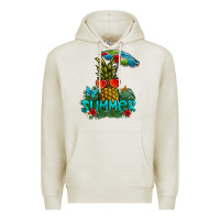 Oatmeal Heather Summer Premium Hoodie - CowhideDigitalArt