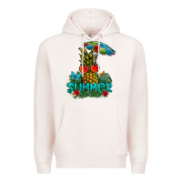 Pale Pink Summer Premium Hoodie - CowhideDigitalArt
