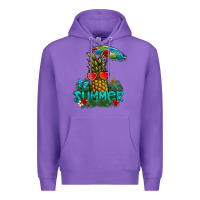 Purple Summer Premium Hoodie - CowhideDigitalArt