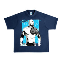 Navy the rock power Urban Heavy Tee - maiPhamDesign