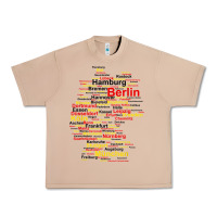 Burro germany map silhouette towns cities flag berlin travel t shirt Urban Heavy Tee - maiPhamDesign