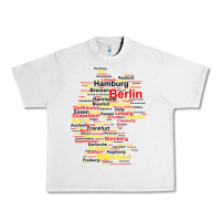 Lunar Rock germany map silhouette towns cities flag berlin travel t shirt Urban Heavy Tee - maiPhamDesign