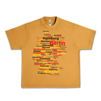 Peanut Butter germany map silhouette towns cities flag berlin travel t shirt Urban Heavy Tee - maiPhamDesign