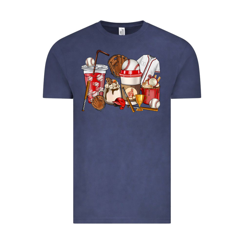 Baseball Coffee Cups Vintage Tee by HowdyJamesFarm | Teevron