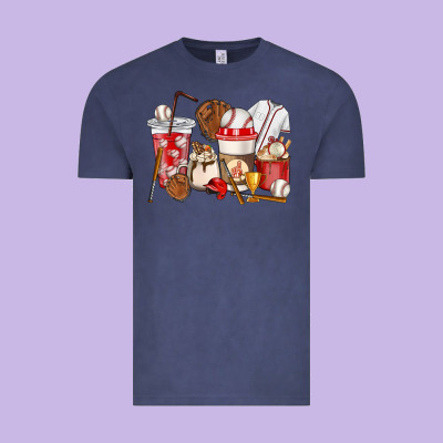 Baseball Coffee Cups Vintage Tee Designed By Howdyjamesfarm