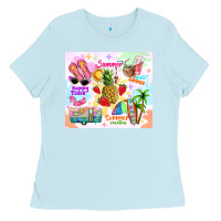 Baby Blue summer beach Ladies Tee - TumblerDesignByShophia