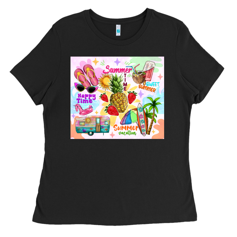 Summer Beach Ladies Tee by TumblerDesignByShophia | Teevron